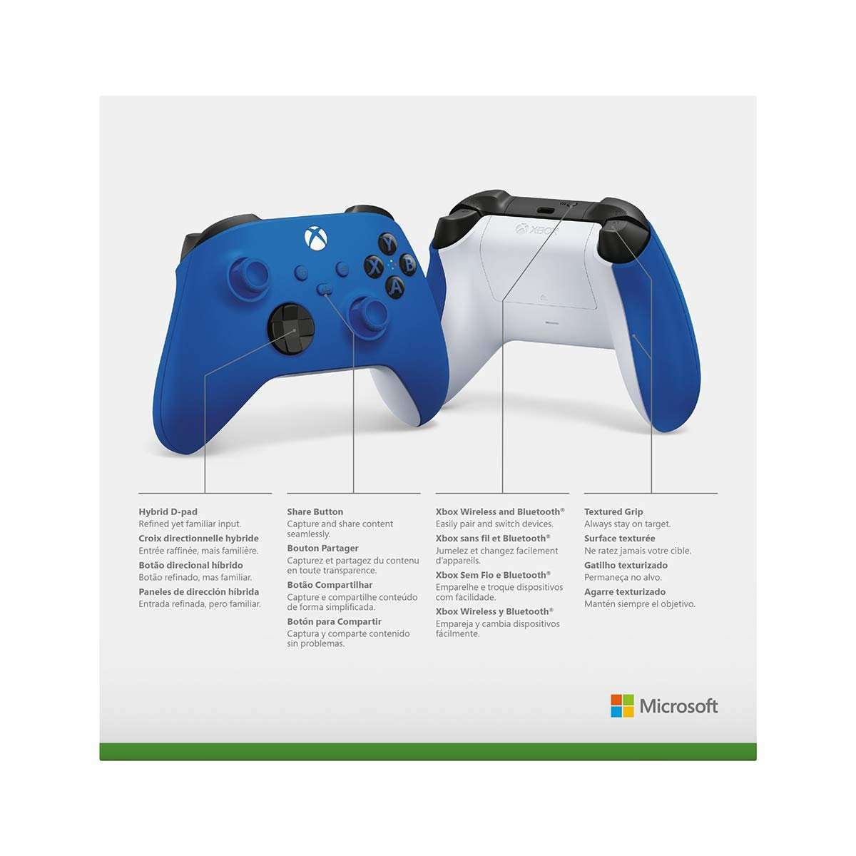 ყვითელი - Microsoft Xbox Series X/S Controller - Shock Blue (Special Edition)