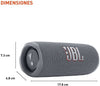 ყვითელი - JBL FLIP 6 Grey - აუდიო სისტემა