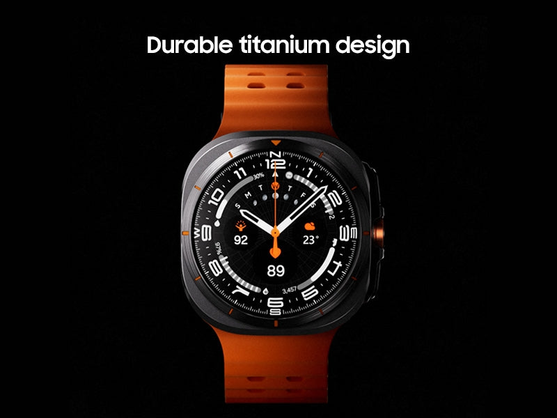 ყვითელი - Samsung სმარტ საათი Galaxy Watch Ultra Titanium - Gray