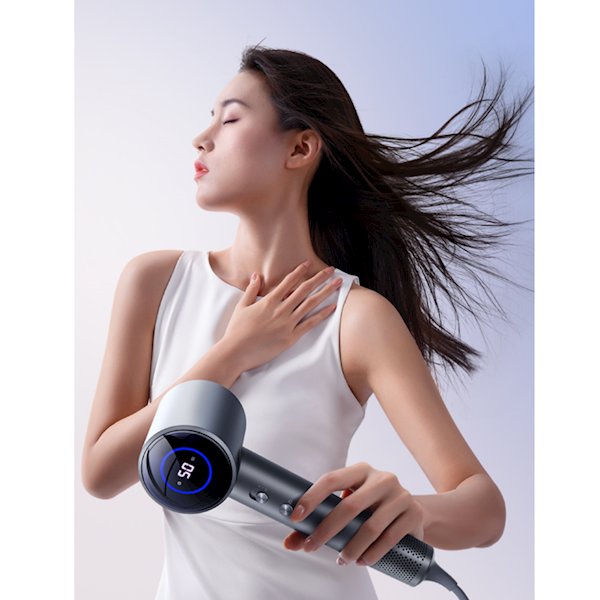 ყვითელი - ALLX თმის საშრობი AXH-015P, 1600W, High Speed Hair Dryer, Negative Ionic, Turbo - Purple