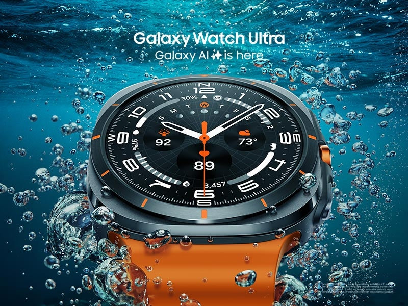 ყვითელი - Samsung სმარტ საათი Galaxy Watch Ultra Titanium - Gray